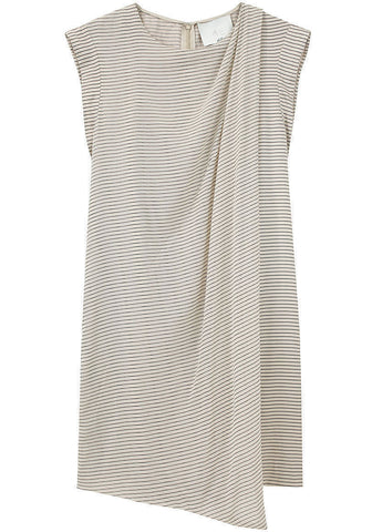 Printed Drape Front Dress
