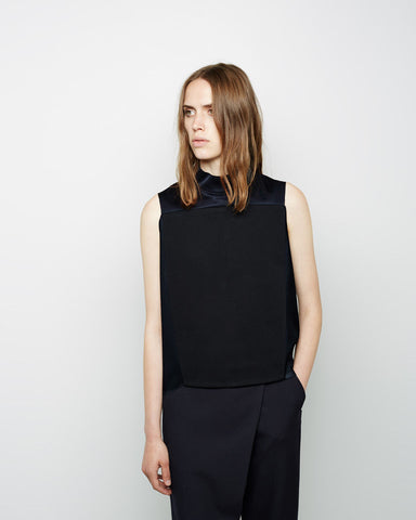 Satin Mock Neck Top