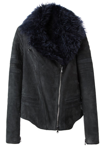 Shearling Biker Jacket