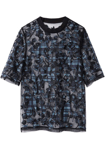 Sheer Applique T-Shirt