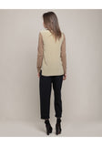 Silk Drape Neck Tee