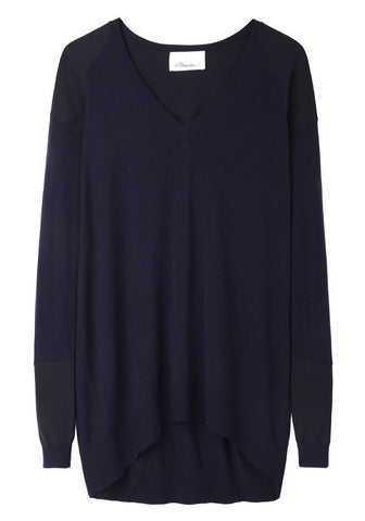 Slouchy Colorblocked Pullover