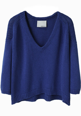 Slouchy V-Neck Pullover