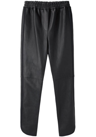 Stretch Leather Track Pant