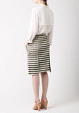 Striped Panel Skirt
