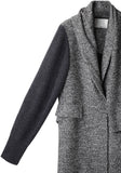 Sweater Sleeve Maxi Coat