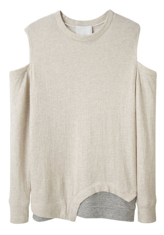 Sweatshirt w/ Cut Off Sleeves