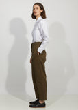 Cinched Back Tapered Trouser