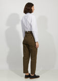 Cinched Back Tapered Trouser