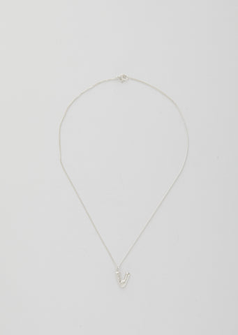 Balloon Letter Necklace - V