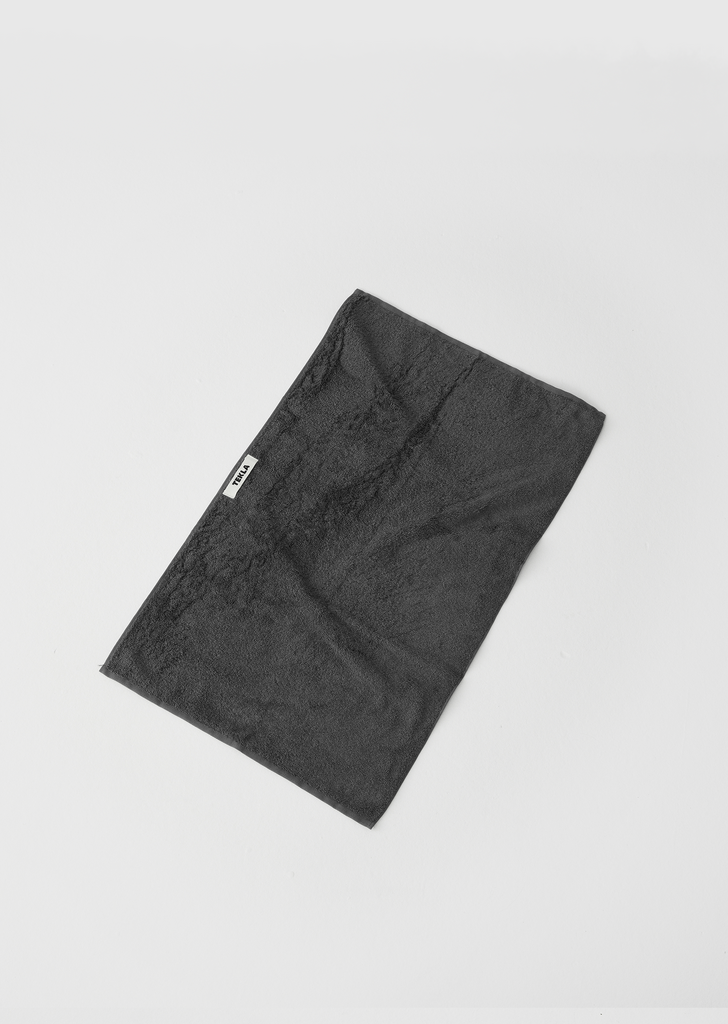 Terry Hand Towel — Charcoal Grey