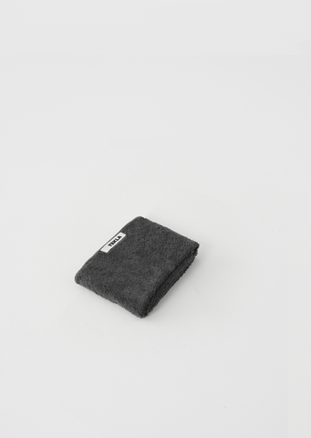 Terry Washcloth —  Charcoal Grey