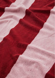 Striped Terry Towel — Red Blockstripes