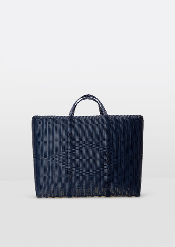 Basket Tote Bag Extra Large — Midnight Blue