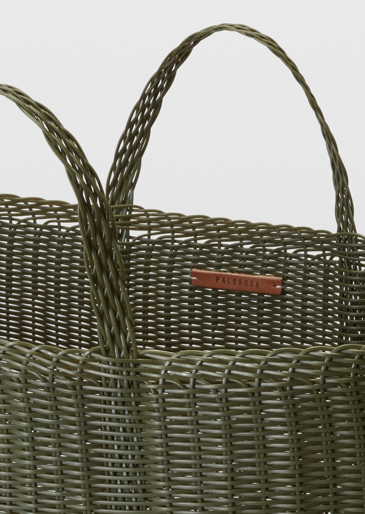Extra Large Basket Tote Bag — Cactus