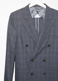 Double Breasted Check Blazer