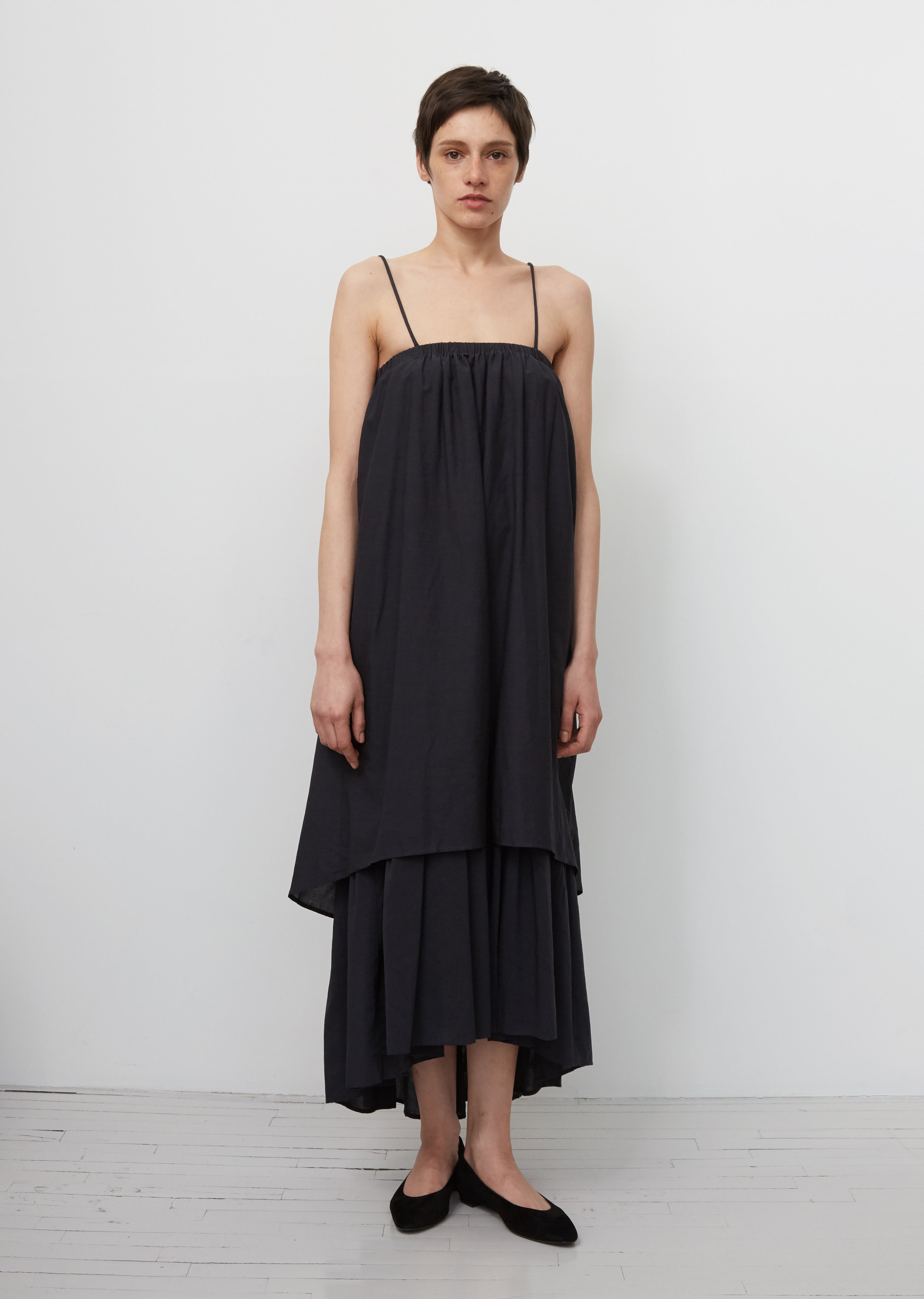 black camisole dress Double Cami Dress – La Garçonne