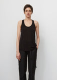 Sleeveless Top with Plisse Detail