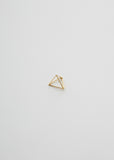 3D Triangle Earring — 15mm