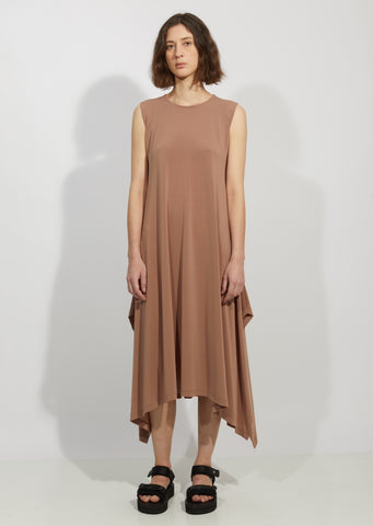 Drape Jersey Nude Dress