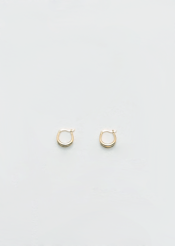 Gold Double Francois Hoops