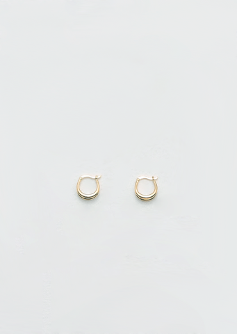 Gold Double Francois Hoops