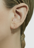 One-Stone Hoop Earring 01