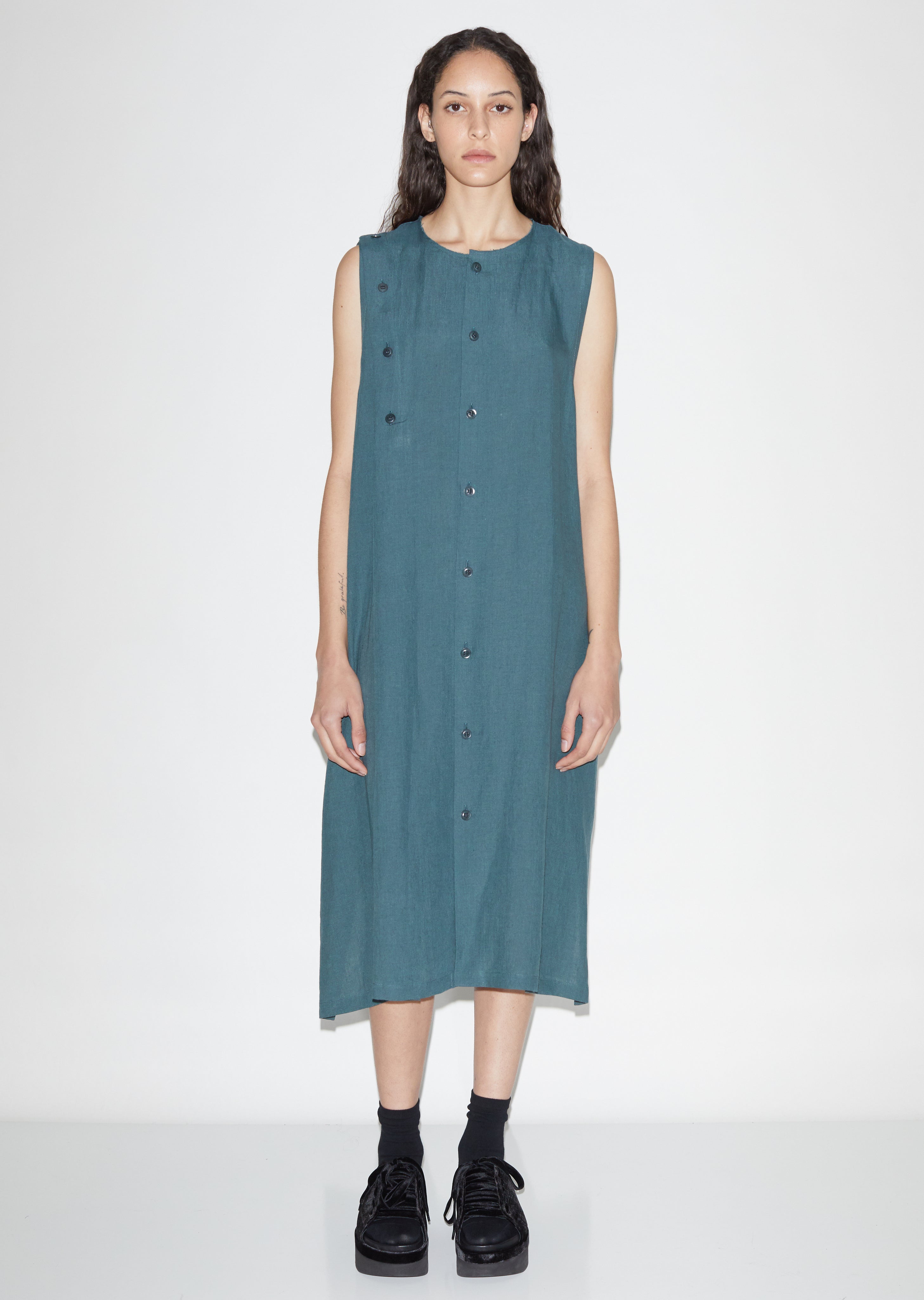 S-Asymmetrical Button Dress La Garonne S-Asymmetrical Button Dress La Garonne