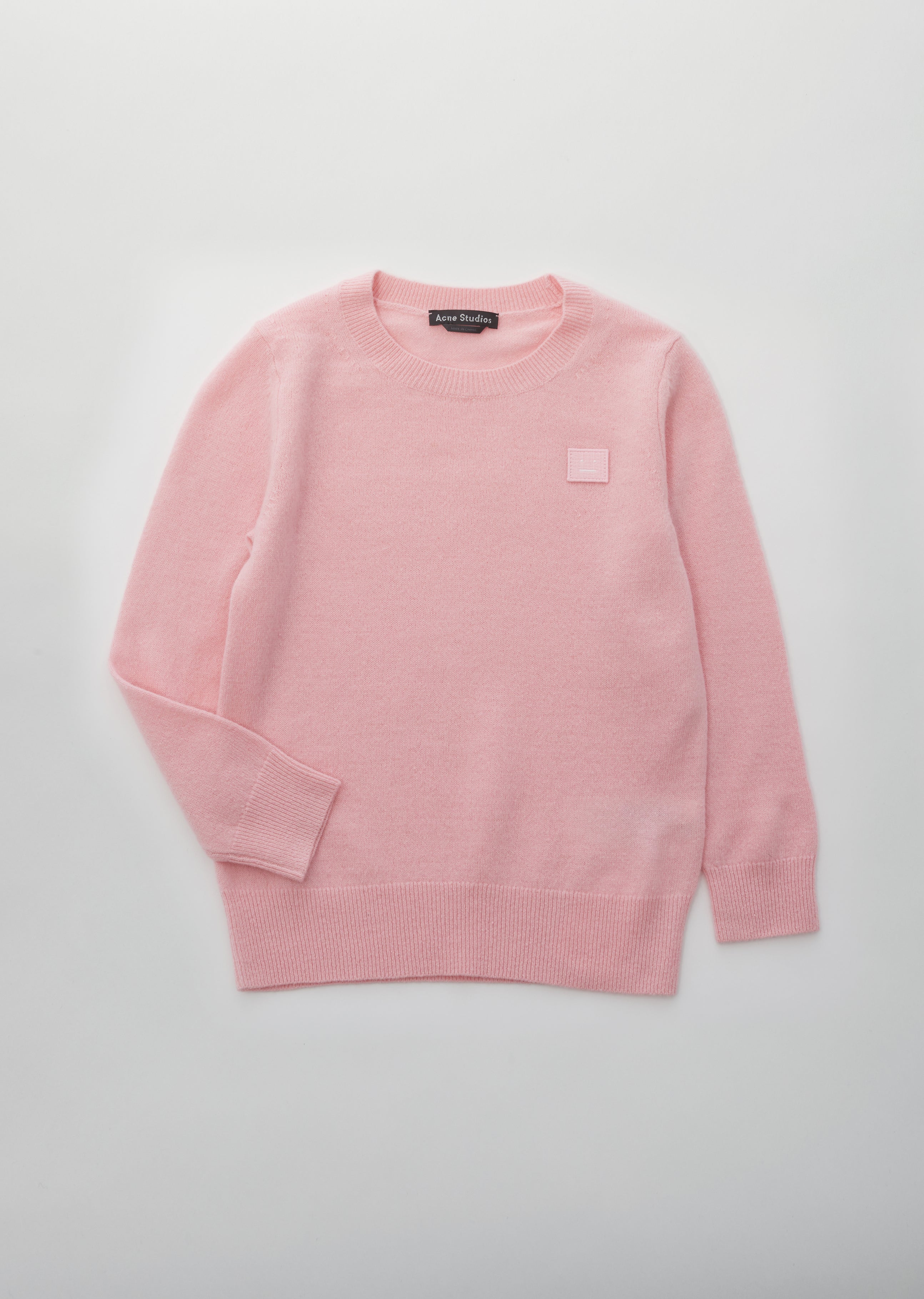 Mini Kalon Face Sweater - 4-6 / Blush Pink