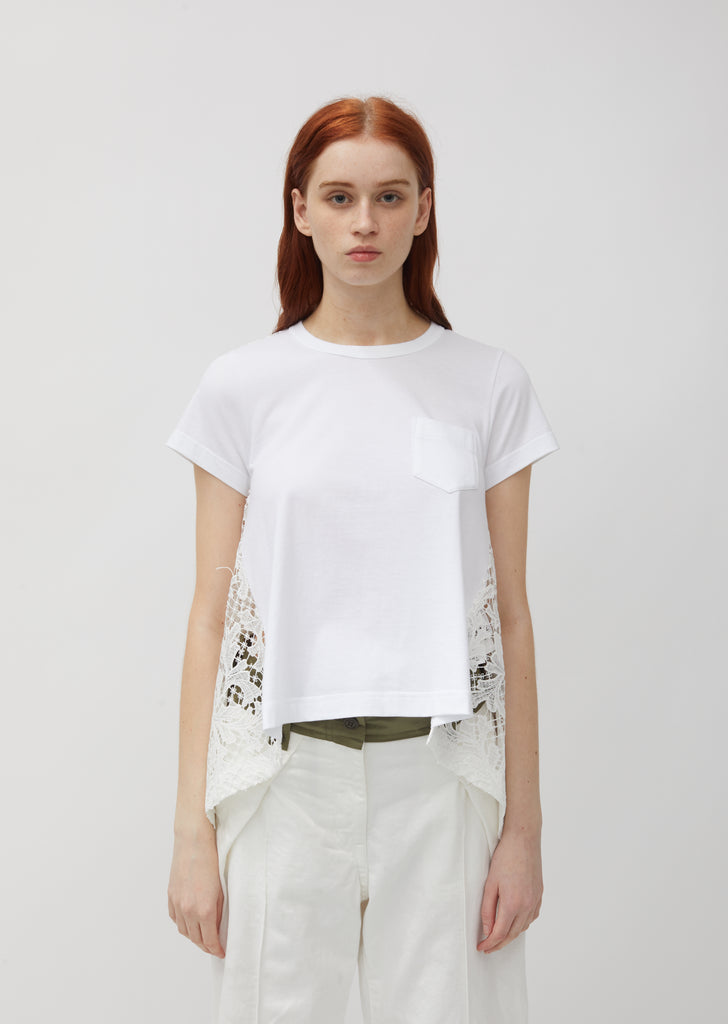 Embroidery Lace Cotton Tee