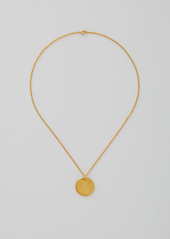 Gold Simple Circle Pendant
