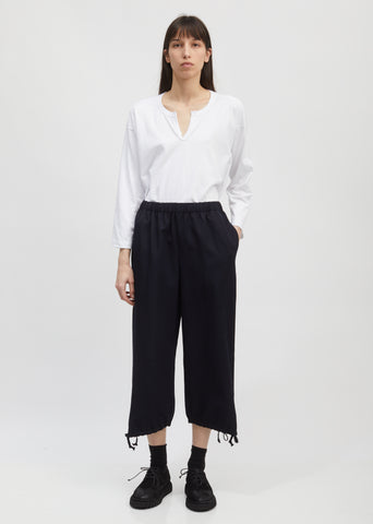Drawstring Cuff Wide Leg Pants