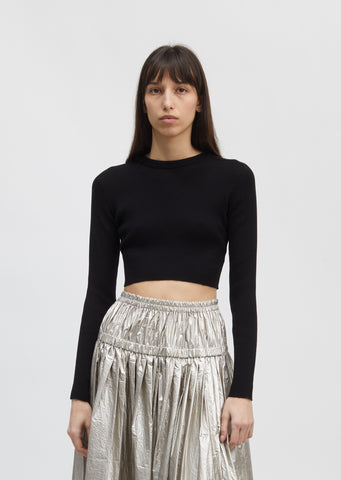 Ribbed Cotton Pullover