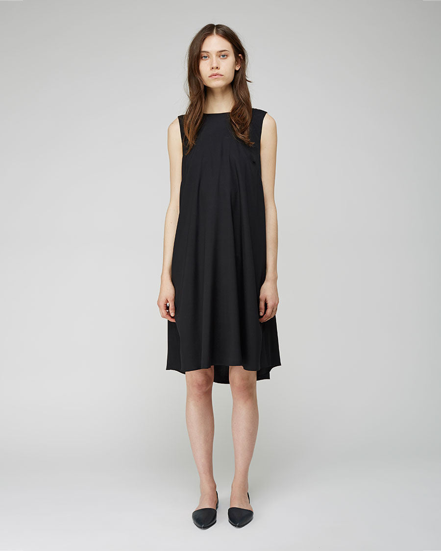 Silk Charmeuse Tent Dress La Garonne Silk Charmeuse Tent Dress La Garonne