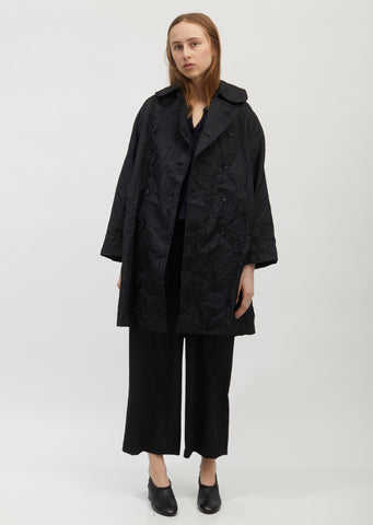 Jacquard Moire Pattern Coat