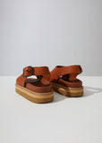 Platform Leather Sandal