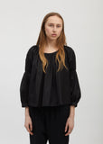 Broadcloth Ruched Blouse