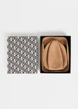 Boxed Hat 8 cm Paper Abaca — Bronze Gold x Orange Brown