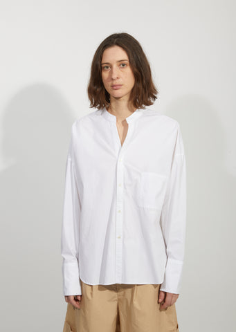 Banded Collar Shirt