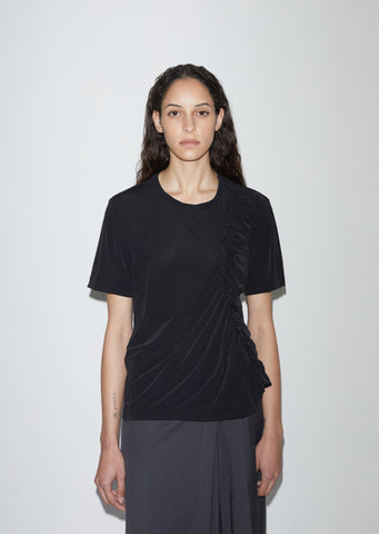 Knit Jersey Gather Tee