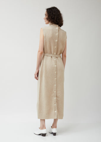 Beige Wool Tube Dress La Garonne Beige Wool Tube Dress La Garonne