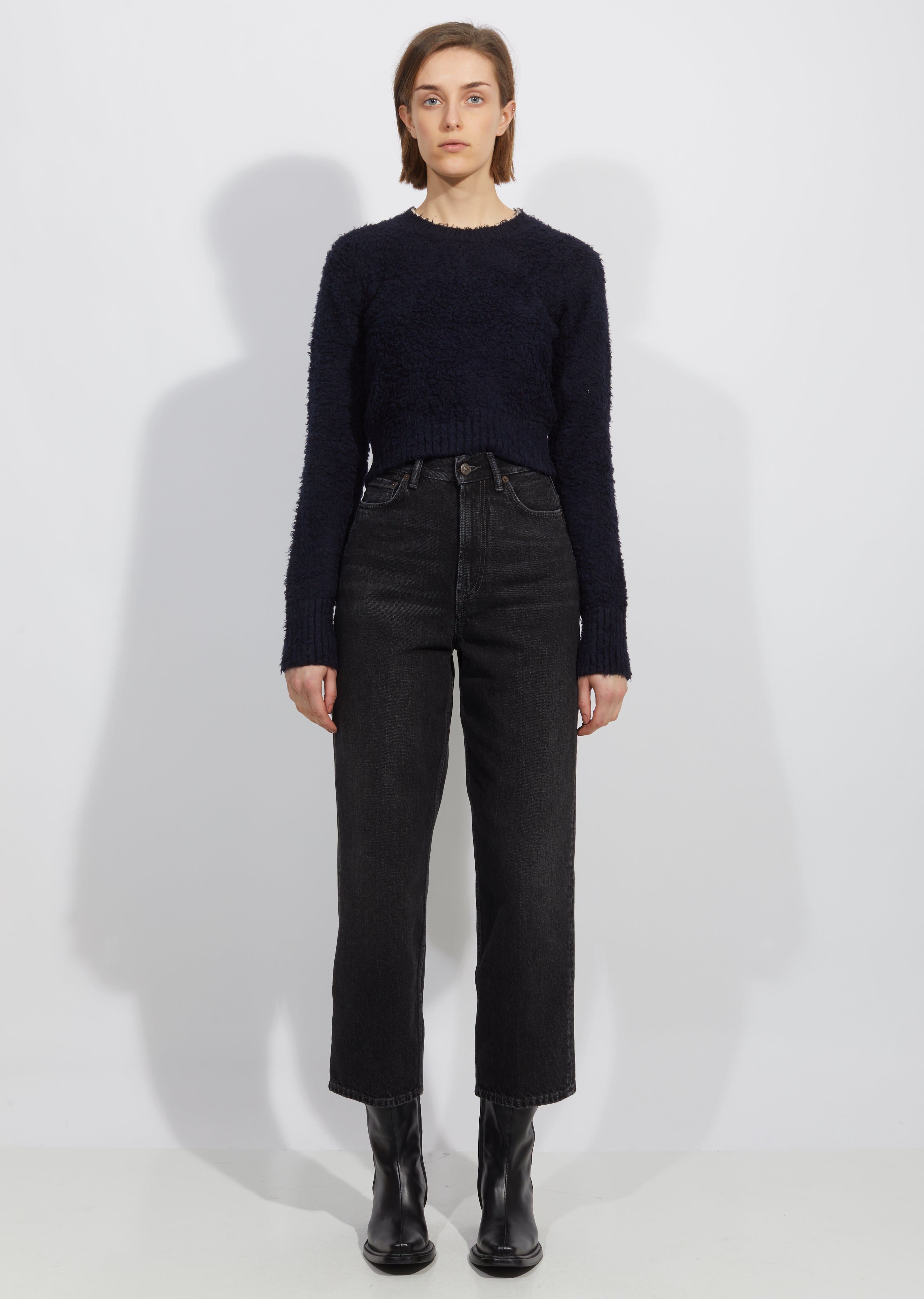 ACNE STUDIOS BLA KONST 1997 Dark Blue Trash Straight Jeans