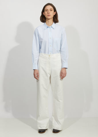 Wide Leg Naval Trouser