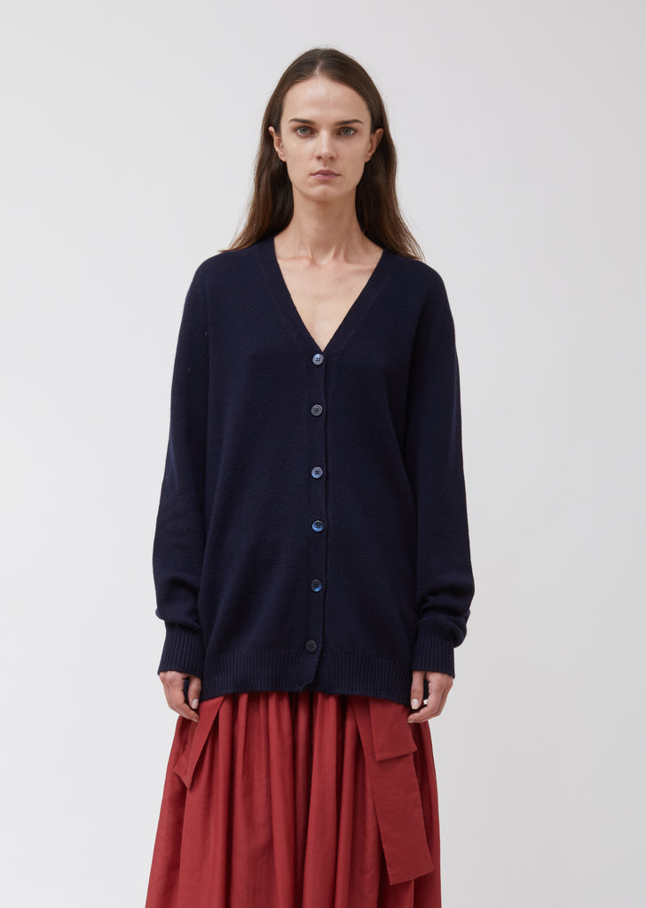 Knitted Wool Cashmere Oversize Cardigan