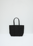 Washed Canvas 6-pockets Tote Small — Black