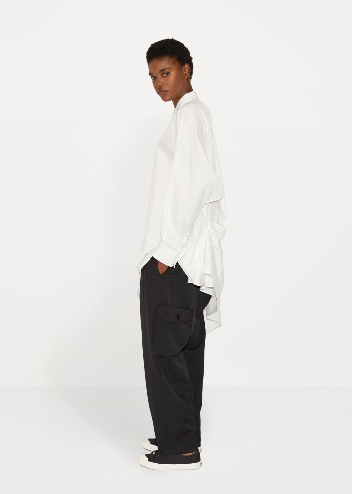 Open Drape Open Drape Shirt by Yohji Yamamoto - La Garçonne