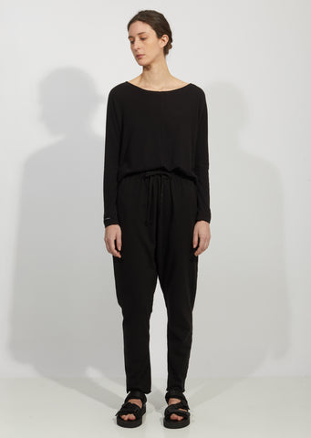 New Basic Cotton Jersey Trousers