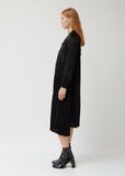 Silk Sating Polyester Pleats Embroidery Dress/ Bomber Jacket