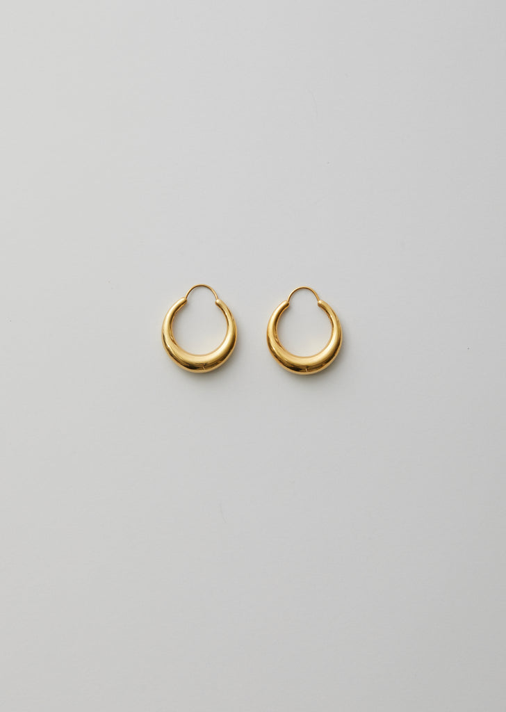 Gold Fat Snake earrings – La Garçonne - Main Image