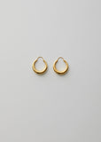 Gold Fat Snake earrings